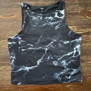 Black and White Marble Tank Top